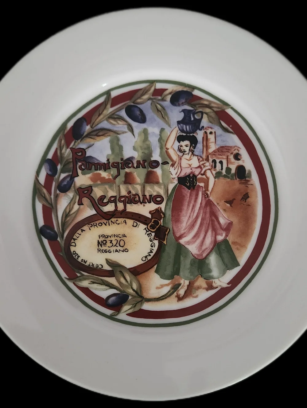 Restoration Hardware Set of four vintage ceramic cheese appetizer plates